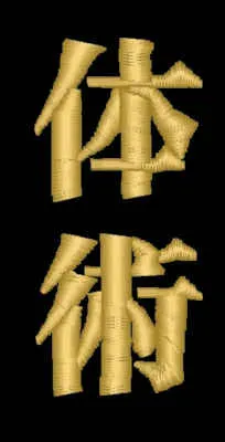 Schriftzeichen Tai Jutsu